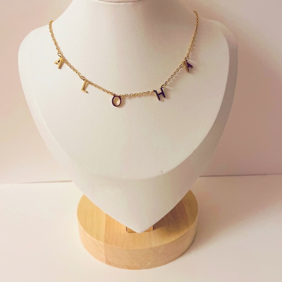 The  Coconut Collective Aloha Gold Necklace NWT! - Picture 4 of 5